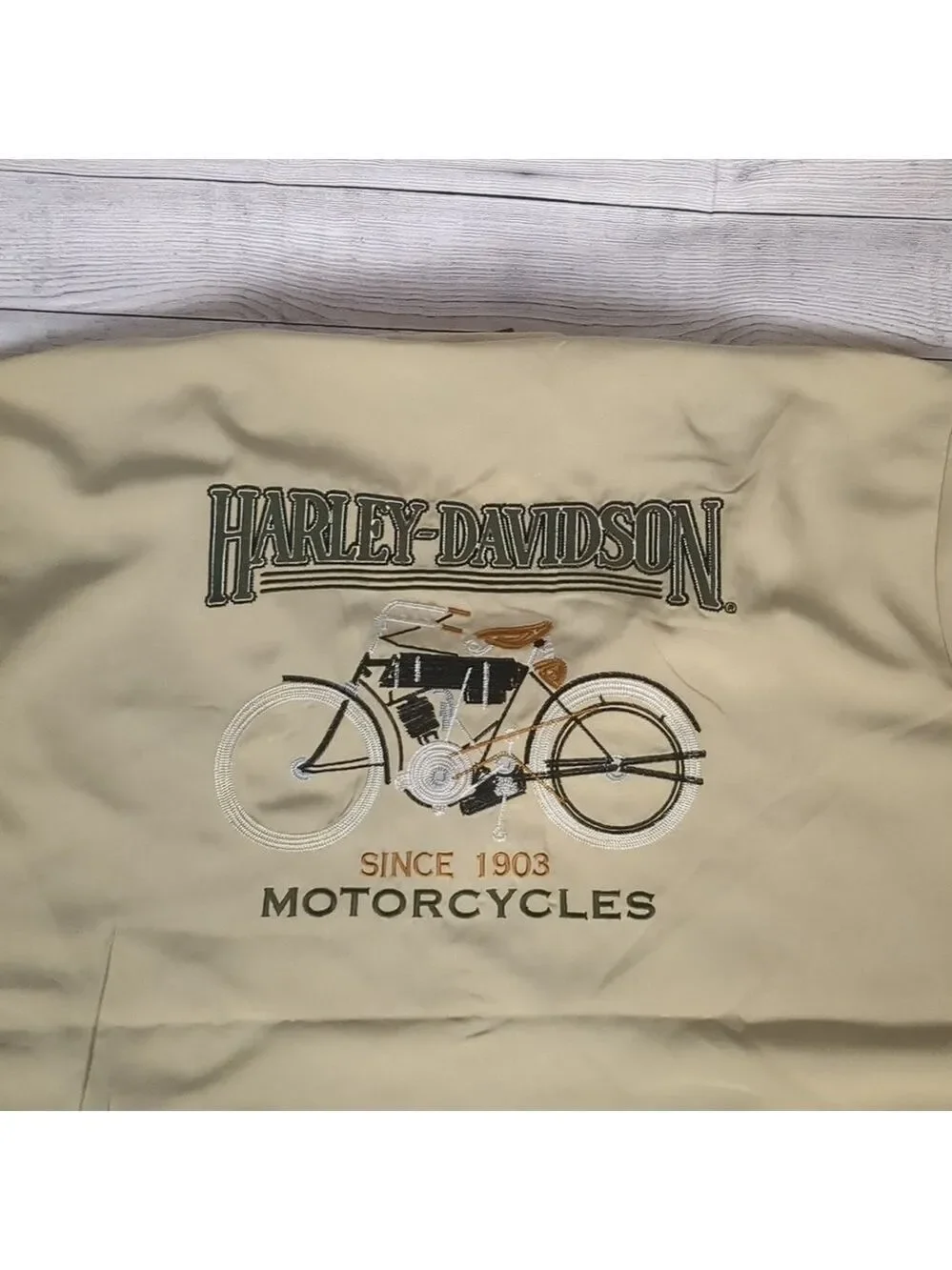 Harley-Davidson shirt sleeve back to basics tan shirt size XXL